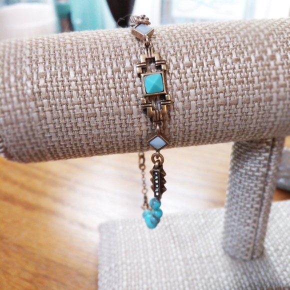 Beaded Turquoise Bracelet by Chloe+Isabel - Picture 1 of 3